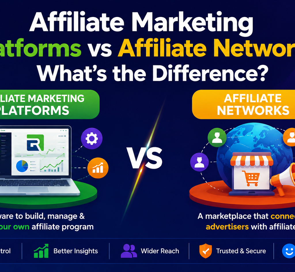 affiliate marketing platforms vs affiliate networks