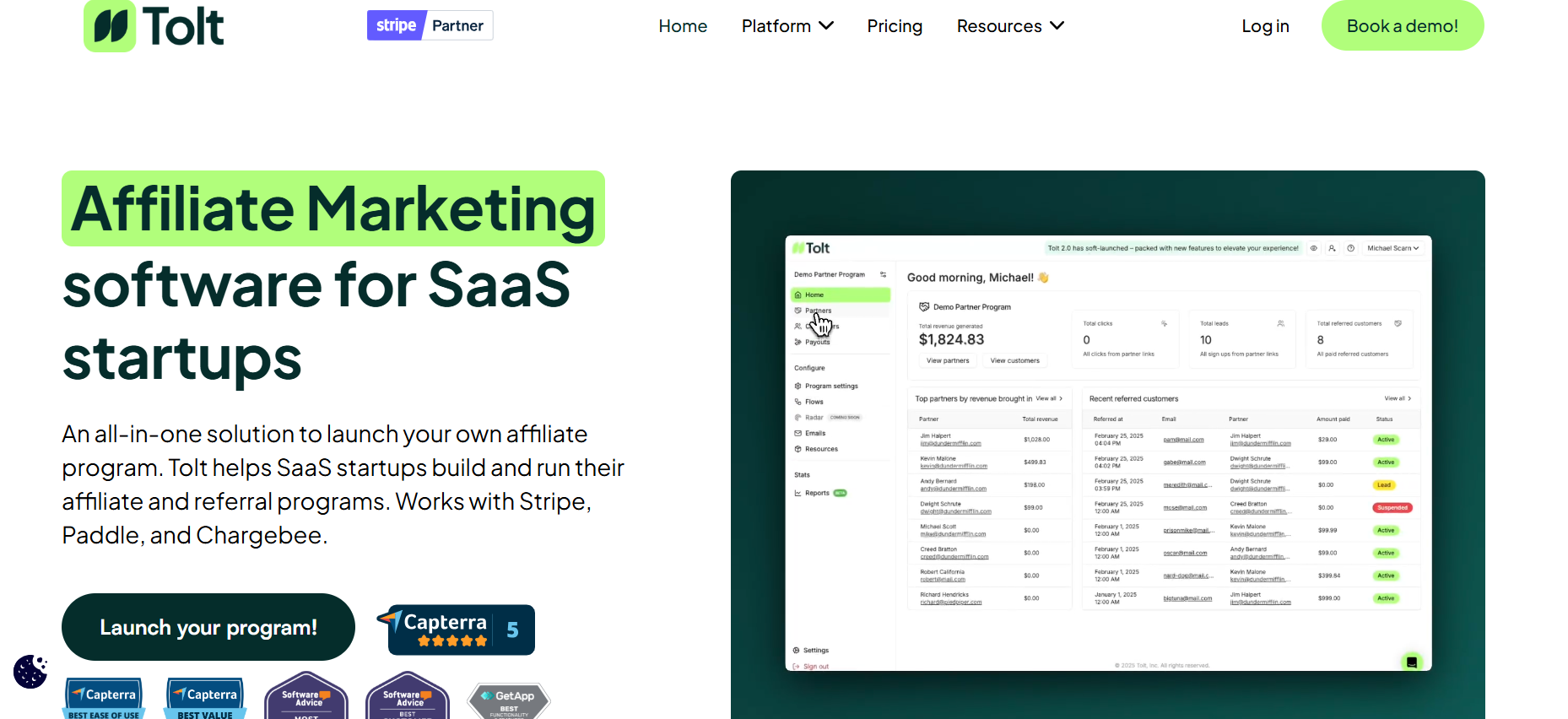 best affiliate platform for saas companies